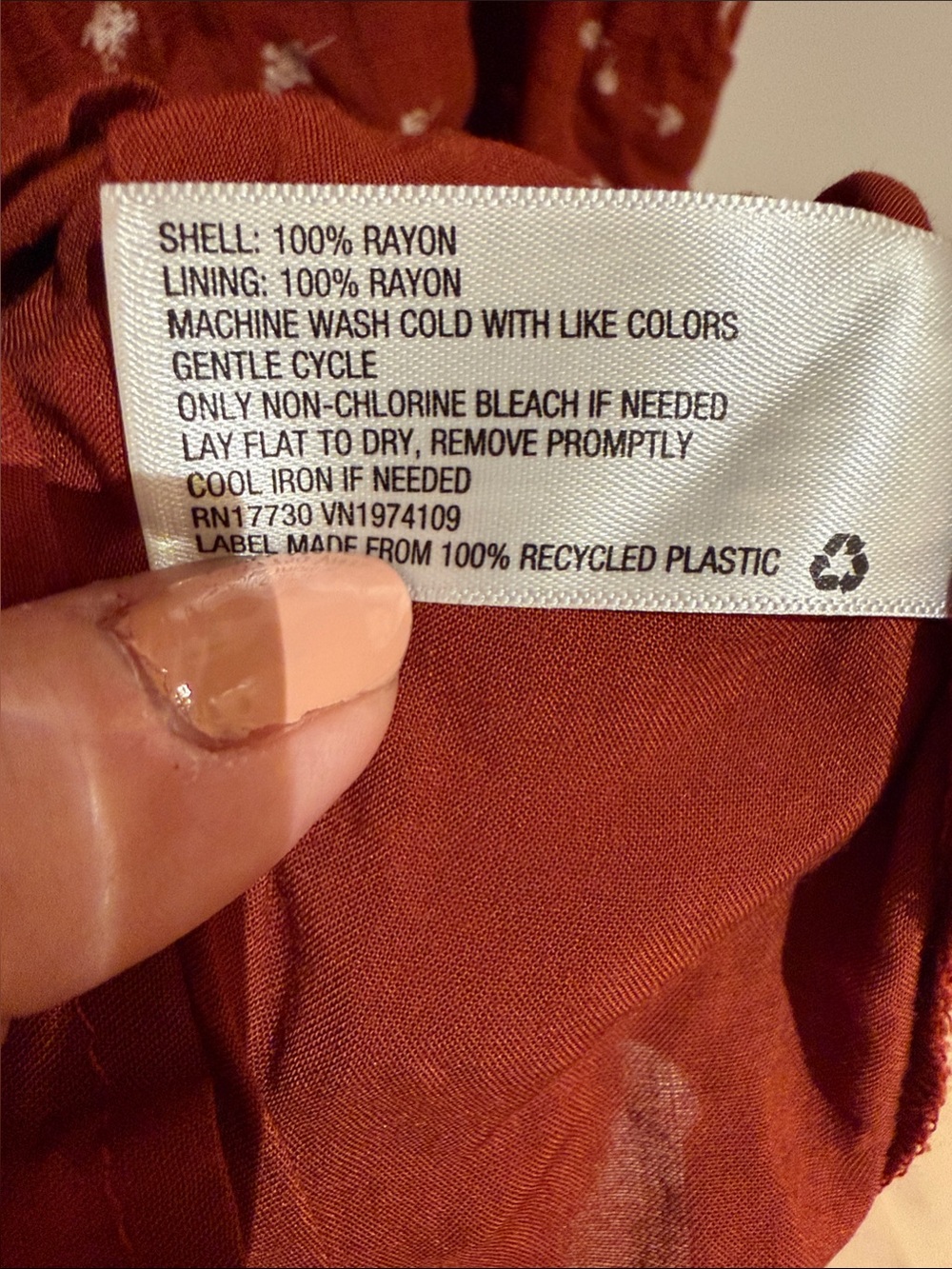 Universal Thread Rust Floral Maxi Dress - Picture 6 of 6